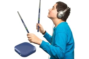 HTU Electronic Virtual Air Drum Drumsticks Pedals Portable Smart Electronic Drum Set Professional Gift for Adults Kids