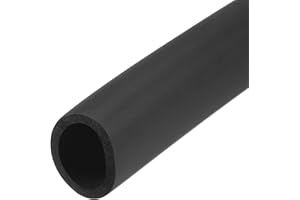 sourcing map - Tubo in schiuma per supporto per impugnature, isolamento per tubi, diametro interno 30 mm, diametro esterno 40 mm, lunghezza 1 m, nero