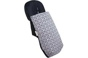 JYOKO KIDS Saco Universal para Cochecito, Saco Polar de Invierno para silla de Paseo, Saco de abrigo para Carrito de Bebé Con Forro Polar Extra Suave (BLACK RAYO, POLAR)