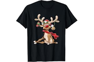 RUDOLF WEIHNACHTSSHIRT HERREN RUDOLPH GESCHENKIDEE Weihnachten T-Shirt Damen Geschenke für Ihn Lustiges Rentier T-Shirt