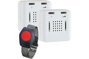 ELDAT Senioren Sicherheitspakete: Mobile Hausnotruf Systeme mit Funk Notruf Sender(n) für die häusliche Pflege; Pflegeruf Set mit SOS Notrufknopf