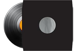 Vision Media® 12'' Vinyl Black Polylined Inner Sleeves - Premium Quality PolyLiners - Record Inners - Vinyl Sleeves x 10pcs …