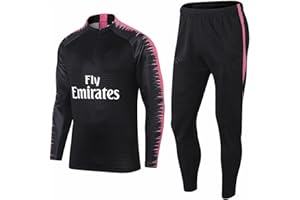 Kobzio Paris Chándales De Fútbol para Hombre, chándal de entrenamiento de fútbol para club de fútbol Europa Paris El Nuevo chándal de manga larga para adultos niño Primavera Y Otoño Traje