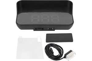 ARAMOX HUD-Display für Auto-OBD, Digitaler Auto-Head-Up-Display-Tachometer, mit Übergeschwindigkeitswarnung, Auto-Windschutzscheiben-Geschwindigkeits-Head-Up-Projektor