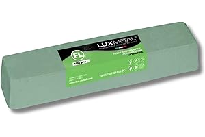 Lux Metal - Pate A Polir Abrasive Ultra Fine Vert 1 kg De Polissage Metal Acier Inox Alu Pour Aluminium Laiton Nettoyage Cuivre Or Argent Polish Chrome Plexiglass Resine Epoxy Plastique Couteau