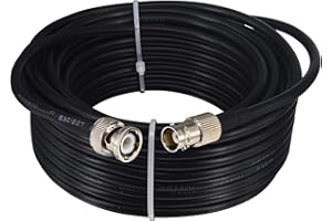 Boobrie Cable Coaxial BNC Macho a Hembra 5m RG58 Mejorado HD Video Cable BNC Macho a BNC Hembra Cable 50 Ohm Antena BNC Macho a BNC Hembra SDI Cable de Alimentación Cable de Extensión CCTV