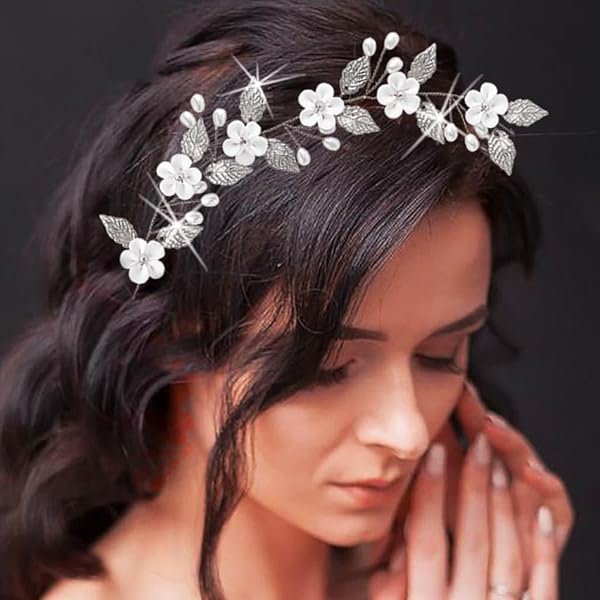 Goldblatt Krone Mit Bienen Tiara - Haarschmuck Für Hochzeit Und Partys One Size