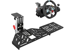 EG STARTS 1 Set Desk Mount Sim Racing Wheel Stand Simulator Cockpit Wheel Stand Racing Steering Shifter Support pour Logitech G25 G27 G29 G920 G923 Thrustmaster T248 T300 T-GT TS-PC T500 T818