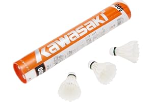Kawasaki King Kong 500 3 In 1 Durable Badminton Training Shuttlecocks 12 Pack