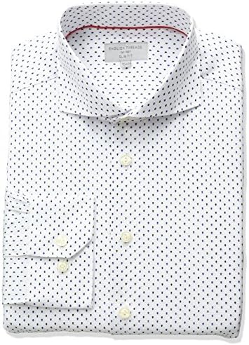 English Threads mens  Slim Fit White Arrow Dress Shirt cutaway spread collar Dress Shirt
 -  white -