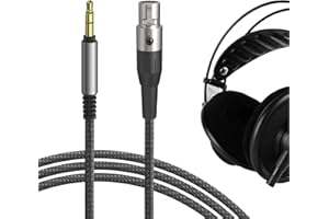 GEEKRIA Audio Cable Compatible with AKG Q701, K702, K712, K271 S/MKII, K240 S/Studio, K245, K241, K175, K171 headphone 3.5mm Braided Nylon Replacement Stereo Cord (6ft / 1.7m)
