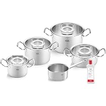 Fissler, Original-Profi Collection Kochtopfset 5-teilig, Edelstahl, Glasdeckel, inkl. Edelstahlpflege, Induktion Küche, Haushalt & Wohnen