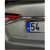 Krom Nikelajlı Oto Plakalık 2 Adet Krom Plakalık