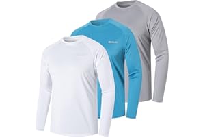 ZENGVEE T-Shirt à Manches Longues pour Homme UPF 50+ Surf Top Wetsuit Beach T-Shirt Natation Fitness
