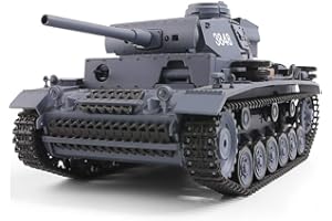 Big Boyz Heng Long 2.4G radio remtoe RC German tank Panzer III Tank - BB shooting & Smoking & Sounding
