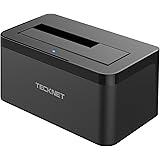 TECKNET USB 3.0 Hard Drives Docking Station for 2.5 Inch & 3.5 Inch SATA HDD (SATA I/II/III) Support 8TB & UASP, Tool-Free In