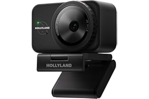Hollyland Lyra Caméra Web UHD 4K pour PC/Mac, Capteur 1/1.5", Cadrage Automatique, PDAF, HDR - pour Streaming Live, Appels Vidéo & Jeu - Compatible avec Zoom, Teams, Twitch et Bien Plus (Lyra-Solo)