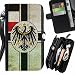 Produktbild FJCases Deutschland Deutsch Flagge Alt Handschlaufe und Reißverschluss Hülle Schutzhülle für Huawei P10