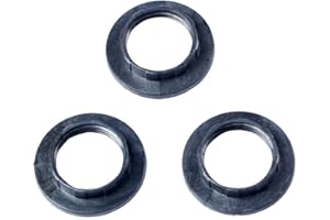 BAAQII BODYART 3 pezzi paralume collare anello per lampada E14 paralume, collare in plastica anello adattatore portalampada portalampada (nero)