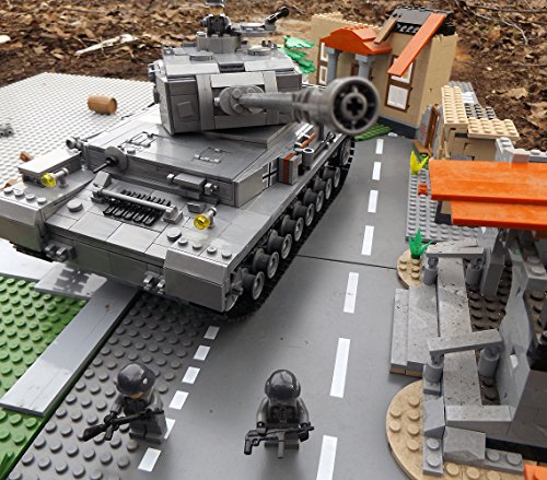 Modbrix 8210 – ✠ Bausteine Panzer IV Ausf. F, 1000 Teile, inkl. custom Wehrmacht Soldaten aus original Lego© Teilen ✠ - 3