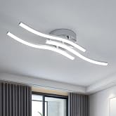 Dorlink LED Ceiling Lamp, 3 Lights, 18 W 1620 LM Bedroom Ceiling Lamp, 6500 K Cool White LED Ceiling Light, Ceiling Lamps Liv