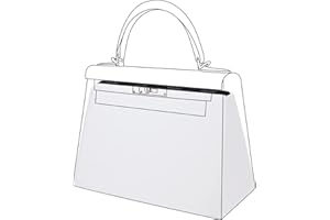 DGAZ Silk Bag Pillow Insert Shaper Fits Kelly 20/25/28/32/35/40 Bags, Silky Smooth Bag Insert, Luxury Handbag & Bag Shaper (KL25, White)