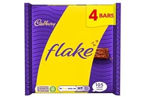 Cadbury Flake Chocolate Bar 4 Pack Multipack 80g