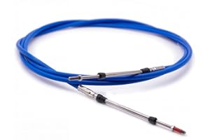 Nautika Schaltzug Gaszug 1,00 m - 8,00 m wählbar, Bowdenzug Außenborder Schaltung Boot Motorboot Gasbowdenzug Bootsmotor Schaltseil Steuerkabel Schaltkabel