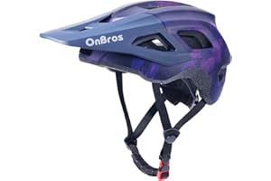 Bike Helmet, OnBros Cycle Helmet Men and Women, Scooter Skateboard MTB BMX Bike Helmet Lightweight, Mountain Bike Helmet with Visor, Bicycle Helmet