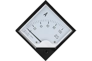 ANNADUE 100A/5A Analog Panel Amperemeter, 6L2 Ampere Tester für DC-Stromkreise und AC-Stromkreise