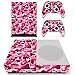 Produktbild DOTBUY Xbox ONE S Design Folie Vinyl Aufkleber für Konsole + 2 Controller + Kamera Skin Sticker Set (Graffiti Pink)
