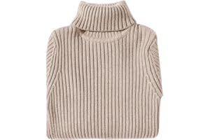 Shengwan Rollkragenpullover Kinder Mädchen Jungen Warm Herbst Winter Langarm Strickpullover