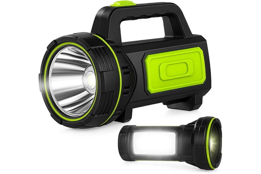 NIANPU Ultra-Bright LED Rechargeable Torch – 1000LM Handheld Flashlight 1200mAh, 2 Modes, Compact & Waterproof (IPX5) – Perfect for Camping, Outdoor Activities & Emergency Use