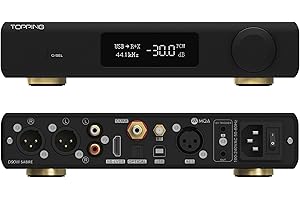 KGUSS Topping D90 III SABRE MQA Full Balance HiFi DAC Bluetooth 5.1 ES9039SPRO x 2 DSD512 PCM32bit/768kHz USB/Coax/Opt/AES/IIS Desktop Audio Preamp Decoder