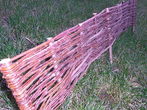 10 x Beeteinfassung Weide Weidenzaun Beetumrandung 120 x 20cm - 2