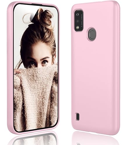 Custodia In Silicone Morbido + Vetro Temperato Per ZTE Blade A51, Cover Antiurto Nera Con Pellicola 9H