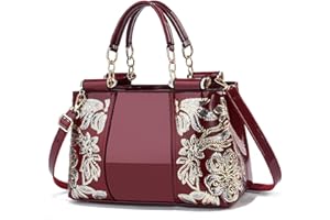 NICOLE&DORIS Handbag, Women's Shoulder Bag, Fashion Women's Shoulder Bag, Patent Leather Handbag, Women's Shopper Bags, Elegant