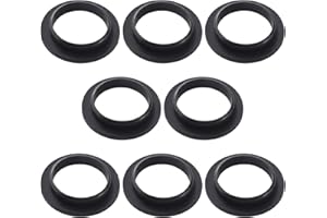 Lyeteung 8 Piezas 40x27x7 mm Juntas para Desagüe de lavabo, Arandelas de Silicona para Fontanería, Juntas para Sifones, para Tubo de Desagüe, Sifón