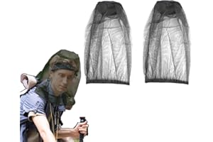 Raveparty 2 Stück Moskitonetz Kopf, Net Kopfschutz-Netz,Kopfnetz Gesicht Mesh Kopf Abdeckung für Outdoor Lovers,Klettern,Angeln, Imkerei