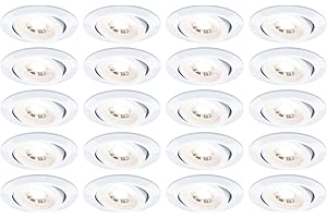 Paulmann 99997 LED Einbauleuchte 20er-Pack schwenkbar 82mm 70° 20x4,8W 20x450lm 230V 3000K Weiß