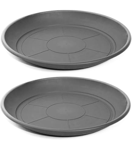 Soucoupe Pour Jardinière 60 Cm Anthracite - Plastique, Pour Pot De 60 X 17 X 15 Cm