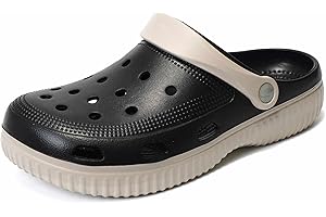 JOMIX Męskie gumowe kapcie ogrodowe Miękka i elastyczna antypoślizgowa podeszwa lekkie i oddychające wygodne kapcie MEG250765