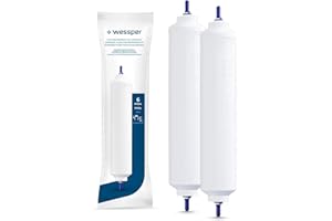 Wessper 2x Filtry wody do lodówki kompatybilny z Samsung LG AEG Haier Whirpool - zamiennik filtrów: DA29-10105J, HAFEX/EXP, DA99-02131B, WSF-100, 5231JA2010B, 0060823485A, BL9808, EF-9603, 3890JC2990A