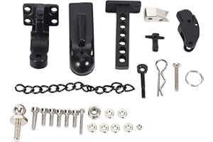 Peukerty Metall-Anhängerkupplung für SCX10 90046 TRX4 1/10 RC Crawler Fernbedienung für Baby Kinder