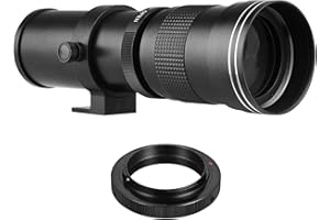 Andoer Super Telephoto Zoom Lens F/8.3-16 420-800mm with AI-Mount Adapter Ring Universal 1/4 Thread for Nikon AI-Mount Cameras