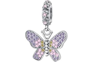 DOLARISE 925 Sterling Silver Charms for Bracelets Animal Cartoon Moon Stars Balloons DIY Christmas Birthday Gifts Beads for Women