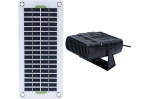 ASHATA 30W Solarpanel Heizung, Mono Kristalliner Tragbarer Raumheizung mit Batterie Box Set, für Auto Haustier Haus Camping Outdoor Heizung