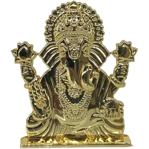 Ganesh in Bloom（ガネーシャ・イン・ブルーム） KENMA Lord Ganesh GANPATI Bappa MURTI Golden Colour Model 3