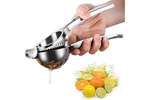 HERUIO Lemon Squeezer manual - Heavy Duty - Manual Citrus Juicers, Press Hand Lime Citrus Fruit Juicer, Safe Quick and Effective Juicing, Super Easy to Clean