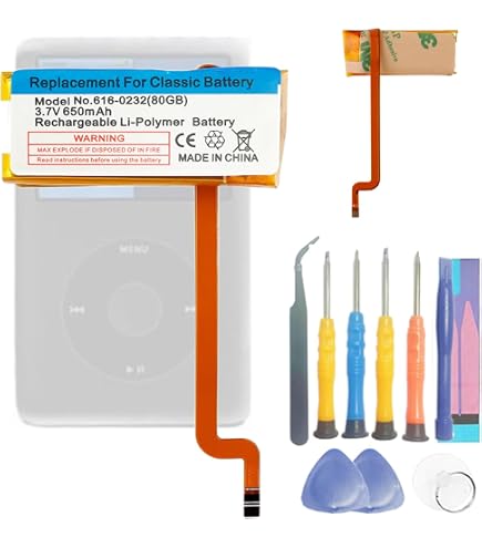 Batteria Per IPod Nano 7 7a Gen: 616-0640 Sostitutiva Per A1446 MD481LL/A, Con Kit Attrezzi, Polimerica - 2